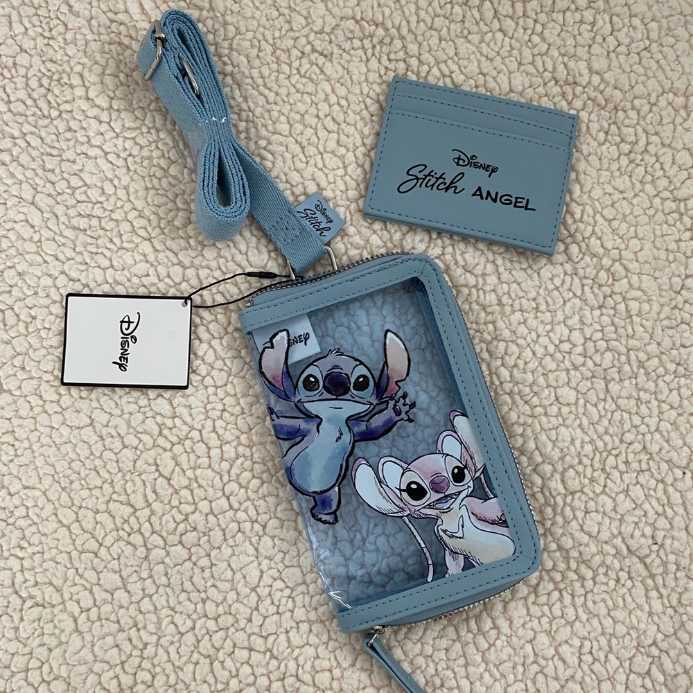 Disney Stitch Phone Holder + Cardholder 2 piece set
